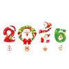 2025 Christmas Door Sticker Self Adhesive Decoration for Window Shop Glass Static Scene Layout