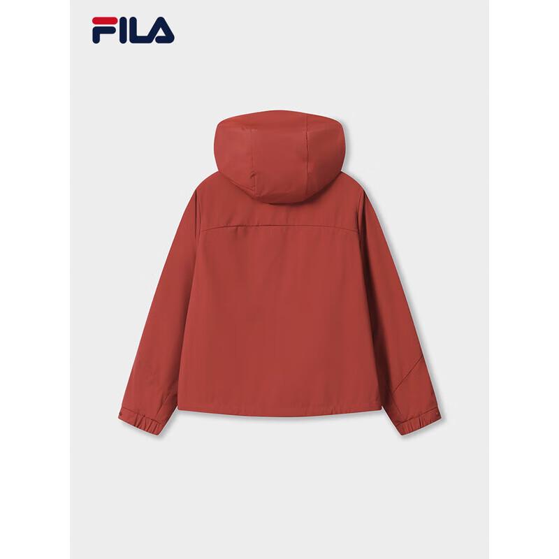 FILA Women's Casual Loose Hooded Woven Jacket