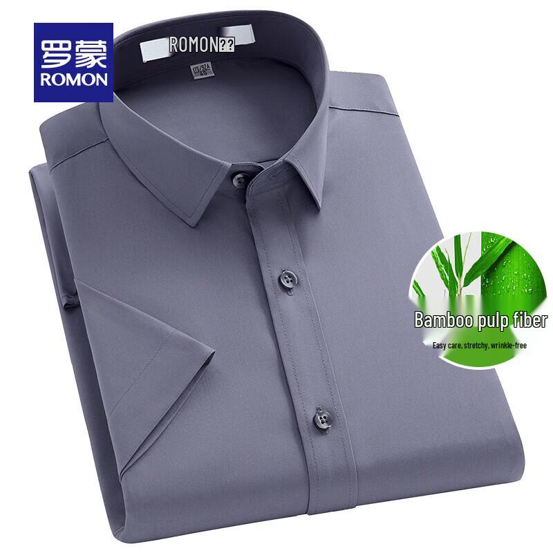 ROMON Men s Short Sleeve Non-Iron Polo Shirt 39