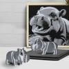 3D Printed Unreachable Hippo Toys, Hippo Ornaments, 3D Printed Hippo Toy Decoration, Stress Relief, Movable Hippo