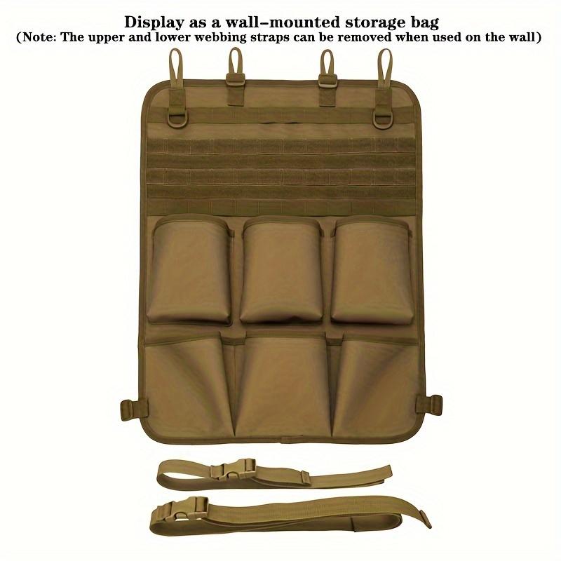 

Сумка для зберігання на спинці автомобільного сидіння, 1 шт., на відкритому повітрі, безпілотне керування, сумка для зберігання сидіння, захисний чохол для автомобільного сидіння хакі