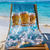 Pack Bier Handtuch Schnelltrocknend Strandtücher Sind Geeignet Für Schwimmbäder Camping Yoga Und Das Fitnessstudio