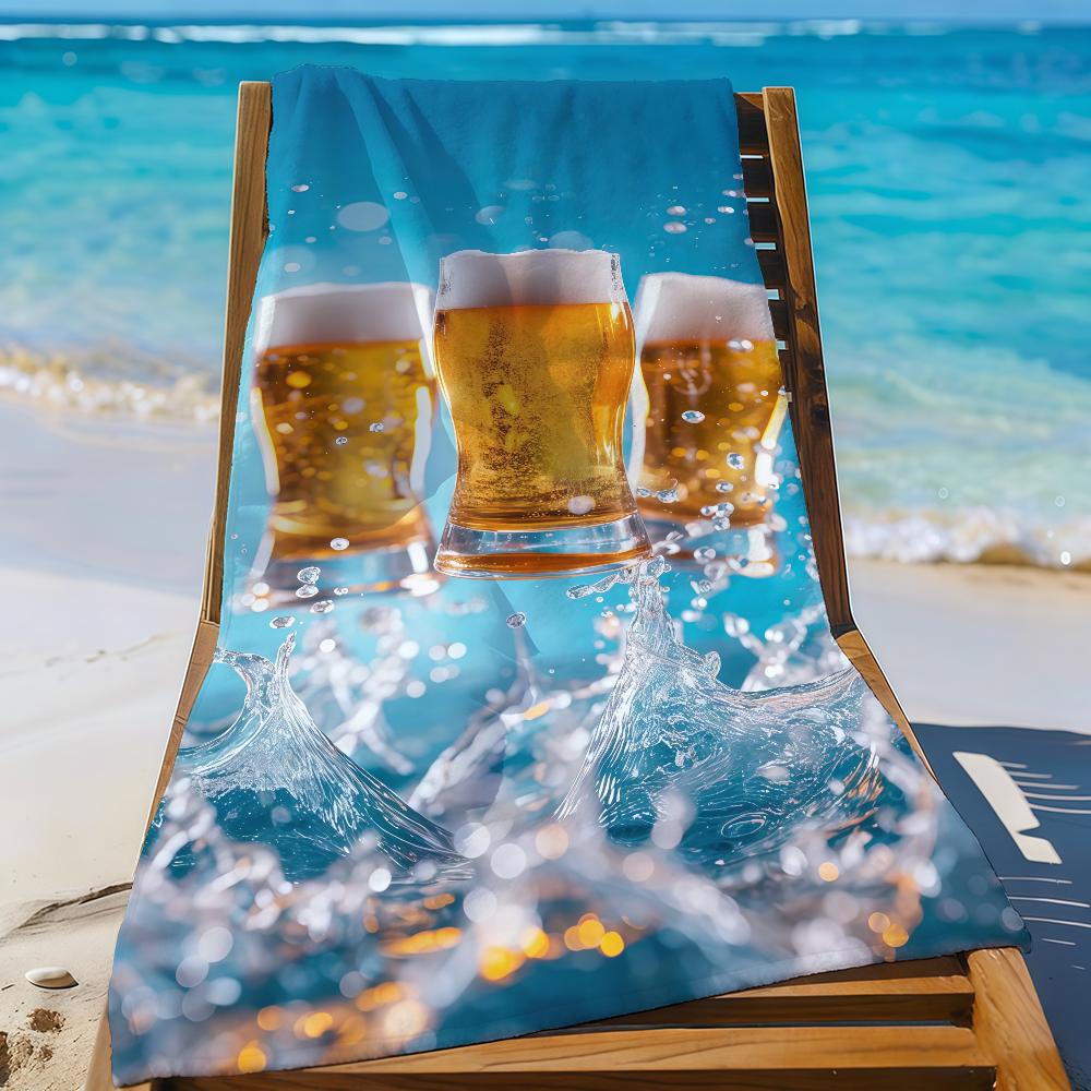 Pack Bier Handtuch Schnelltrocknend Strandtücher Sind Geeignet Für Schwimmbäder Camping Yoga Und Das Fitnessstudio