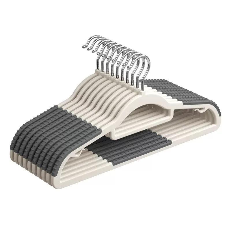 Non-Slip Rotatable Wide Shoulder Clothes Hanger - Durable Multi-use Plastic for Wet & Dry Items