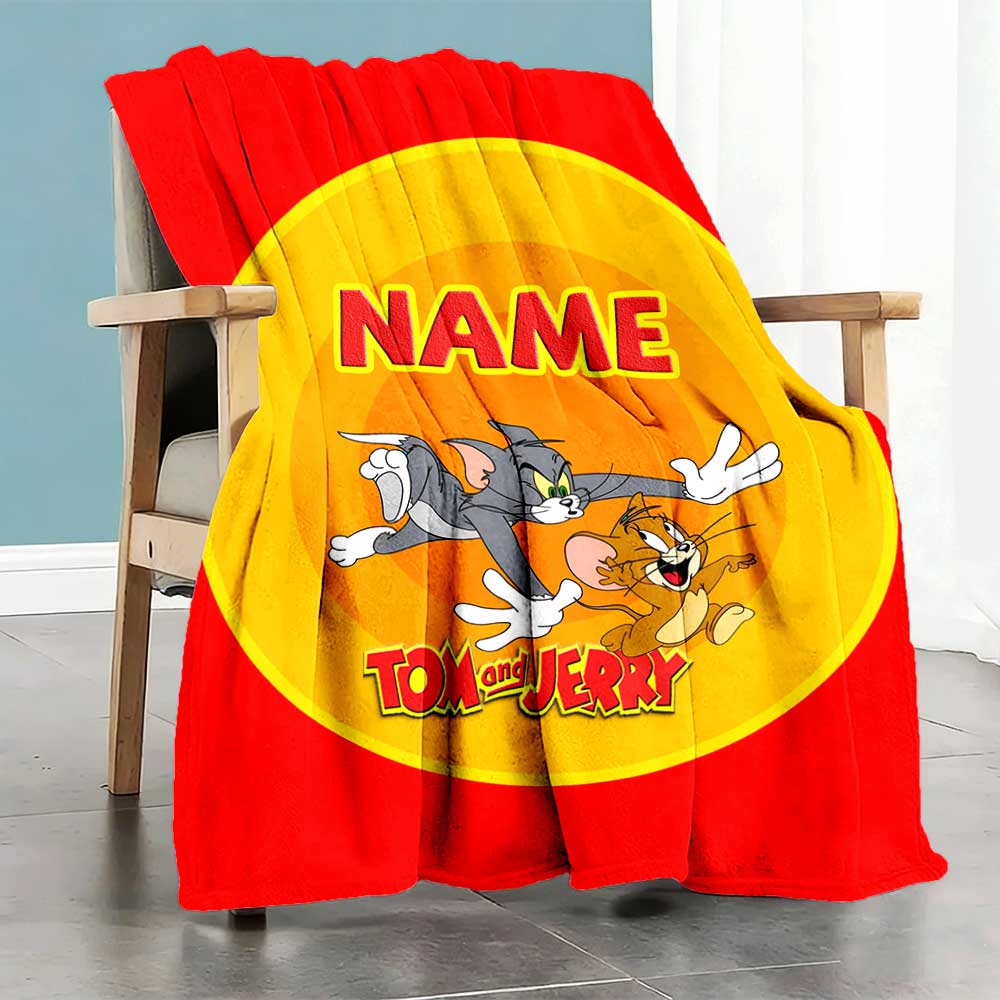 Warner Bros. Movies (3) Customize Your Name Blanket Multi-purpose Customizable Blanket Durable Comfort Throw For Bedding Sofa Livingroom Office