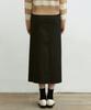 Nigaennikol H-Line Slit Skirt_Black