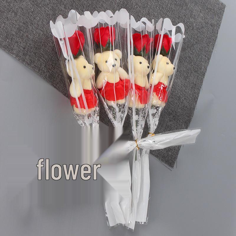 Buchet de Săpunuri Parfumat cu Trandafiri și Păpușă Ursuleț - Ideal pentru Ziua Îndrăgostiților, Ziua Profesorului și Evenimente Speciale