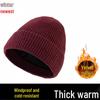 With Wool Hat Winter Mens Velvet Lining Stylish And Warm For Outdoor Use