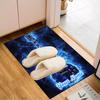 1PC Custom Name Electric Guitar Energy Theme Floor Mat Ideal for Living Room, Game Rooms, Office, Bedroom Floor Mat Playful Design