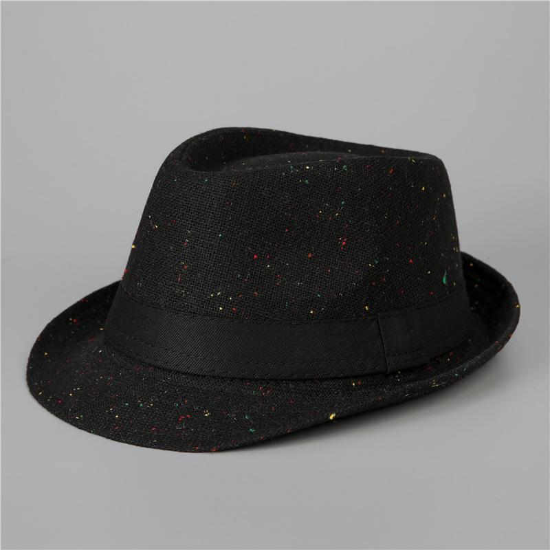 

Цилиндр Мужская шляпа британского джентльмена Осенне-зимняя утолщенная шерстяная шляпа Теплая шляпа M（56-58cm）