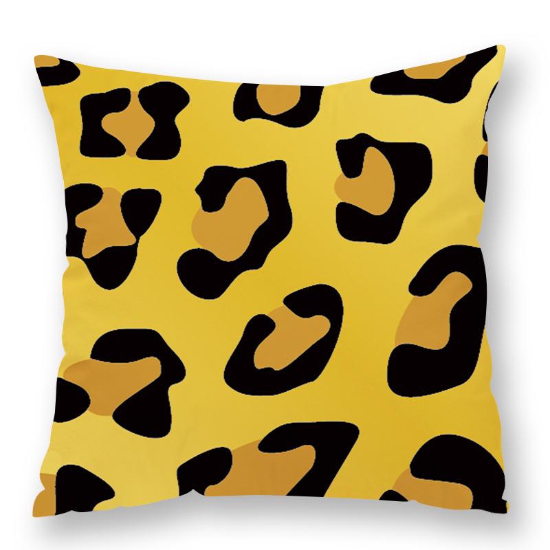 Fashionable Animal Spots Elements Cow Print Leopard Print Pillow Zebra Print Pillow Case Plush Sofa Car Waist
