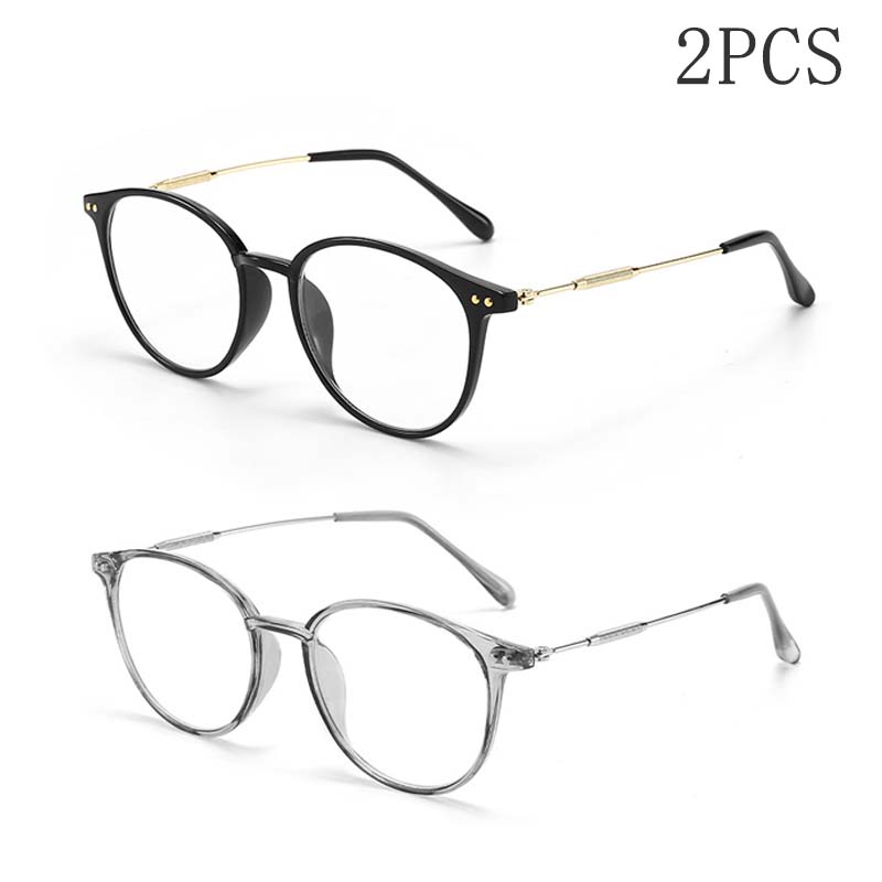 

2/3PCS New Fashionable Eye Frame Anti Blue Light Elegant Hd Portable Glasses With Degree Presbyopia Glasses 9531 0