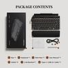 TW1867 Three-Mode Retro Bluetooth Mechanical Keyboard with Hot-Swappable Linear Switches and RGB Lighting