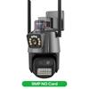 Nuova telecamera IP 4K 9MP HD EU Telecamera IP esterna Zoom 8X Tre lenti Doppio schermo Wifi Telecamera PTZ 4MP Luce della polizia Allarme Video sorveglianza Onvif ICSEE