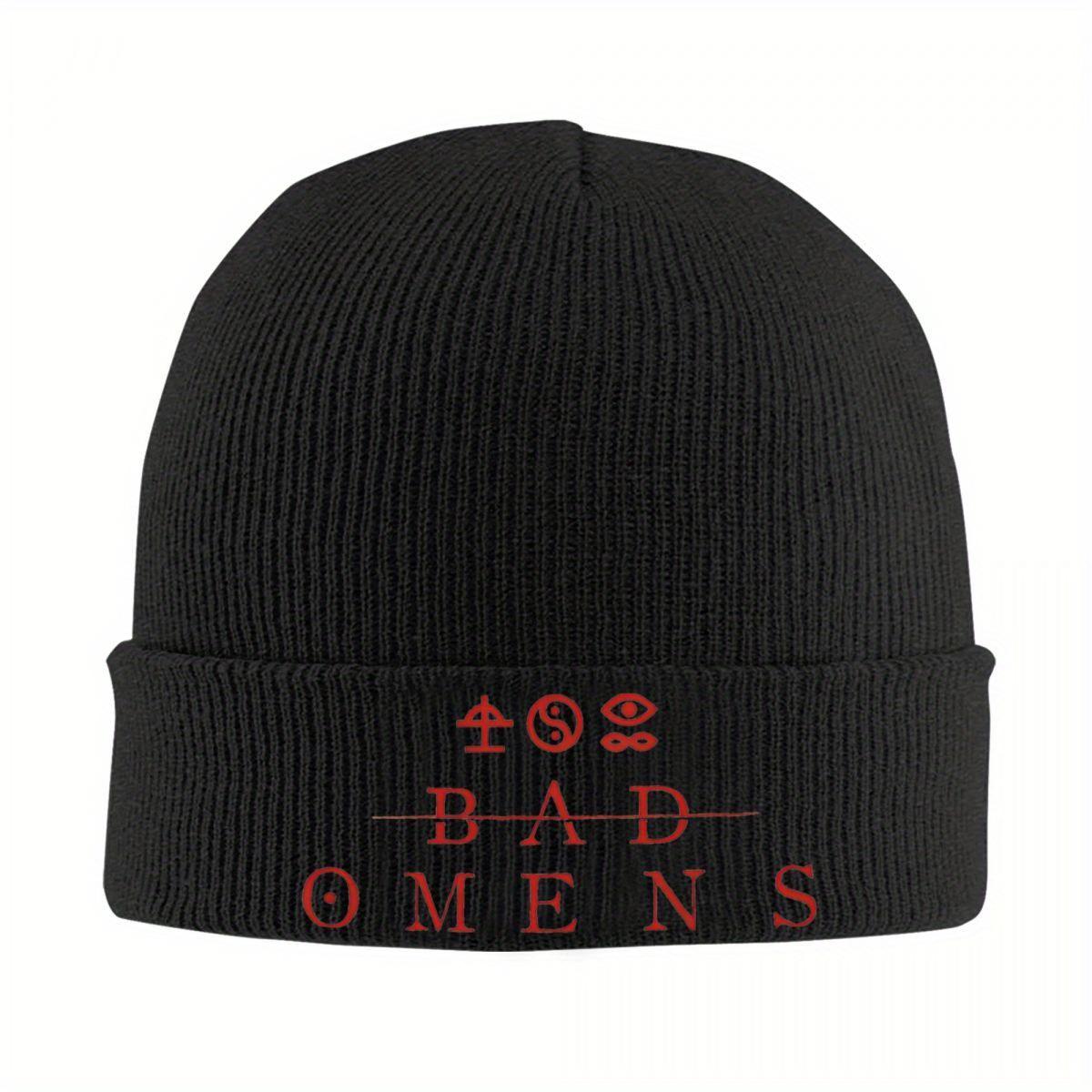 

Bad Omens Just Pretend Hat Autumn Winter Skullies Beanies Warm Metal Rock Cap Female Male Acrylic Knitted Hat