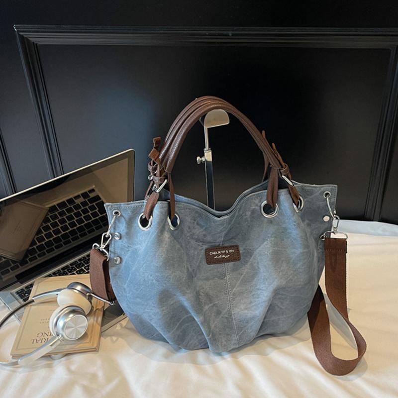 Yogodlns Fashion Minimalist PU Leather Shoulder Bag Casual Large Capacity Tote Bag For Women's Trendy Large Commuting Handbag