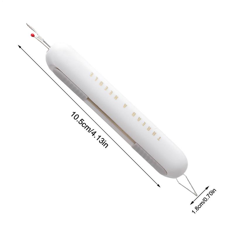 2in1 Hand Sewing Needle Threader And Seam Ripper Easy Threading And Stitches Removal Tool For Seniors Durable Sewing Accessory