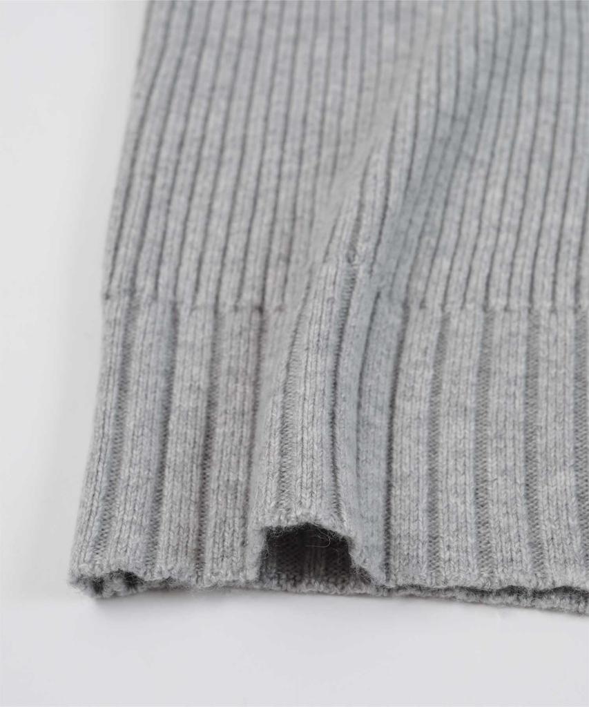 Yours Wool Blend High Neck Knit BCXN1568 Medium Green Women's