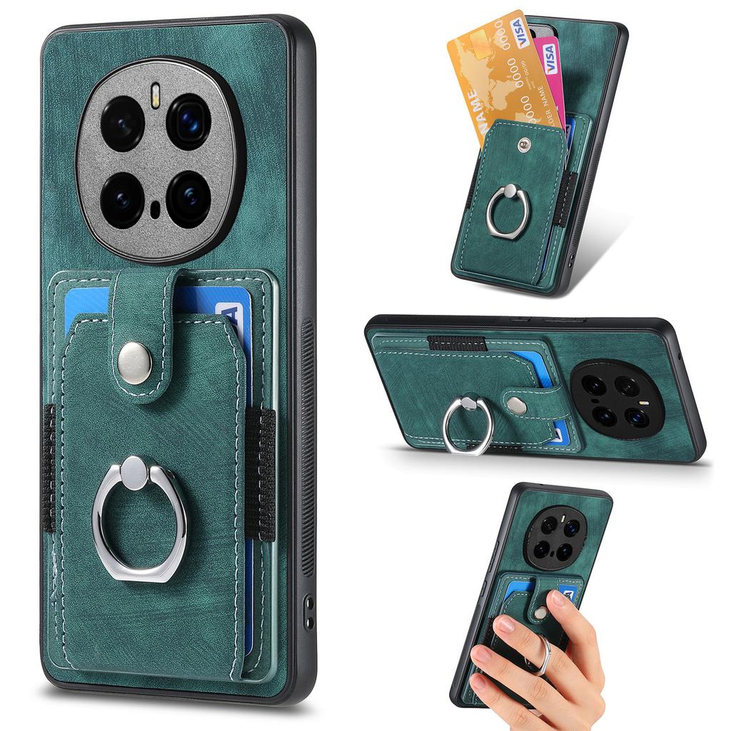 For Honor Magic7 Pro 5G Phone Case Leather Back Cover with Card Slots Kickstand