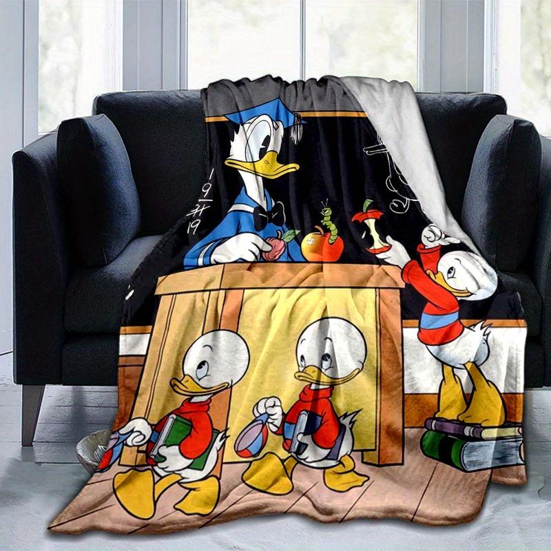 1pc, Donald Duck & Friends: Cute Cartoon Character Throw Blanket Perfect for Home Decor, Couch Cover, Outdoor Use, Travel, Camping
