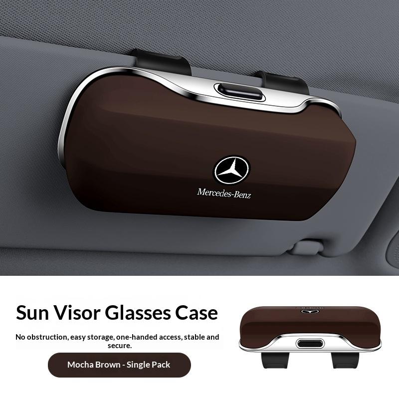 Suitable for Mercedes-Benz W204 W205 AMG E210 E211 E212 E213 E214 W222 Car Glasses Case Glasses Frame Glasses Clip Box Hub Cap