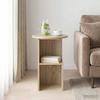 Side Table Sonoma Oak Ø 39.5 x 55 cm Particleboard