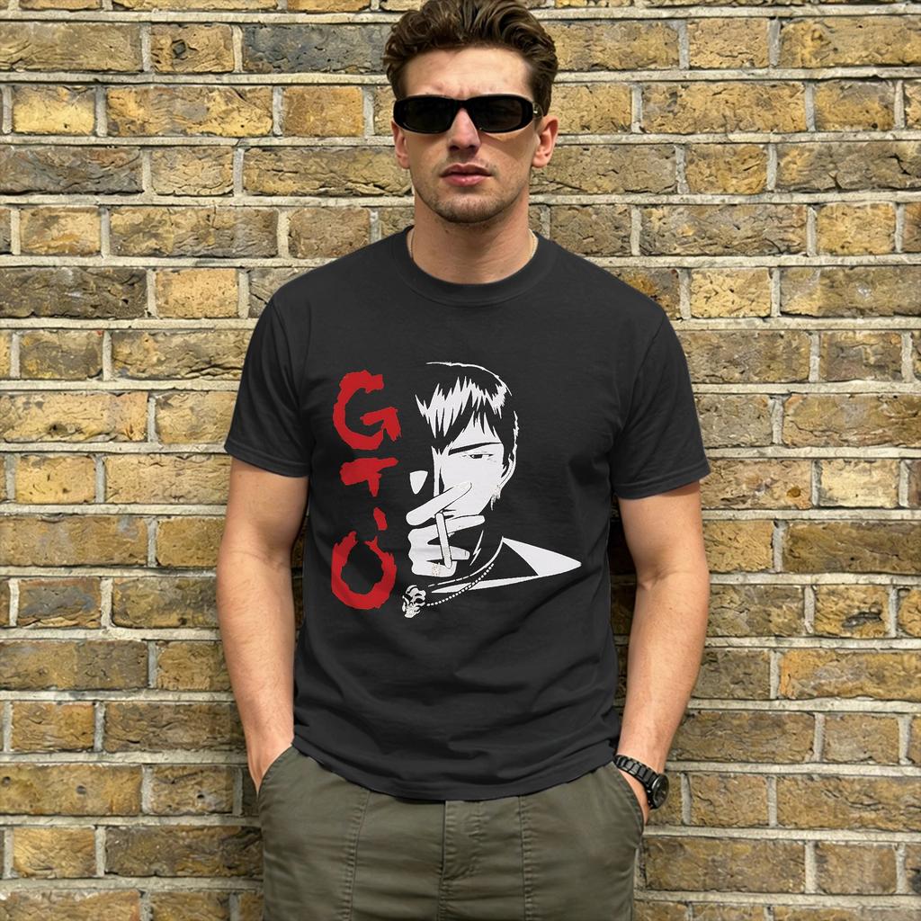 Anime Great Teacher Onizuka Tshirts For Unisex Hipster Cotton Tees Crew Neck Short Sleeve T Shirt Gift Idea Clothes