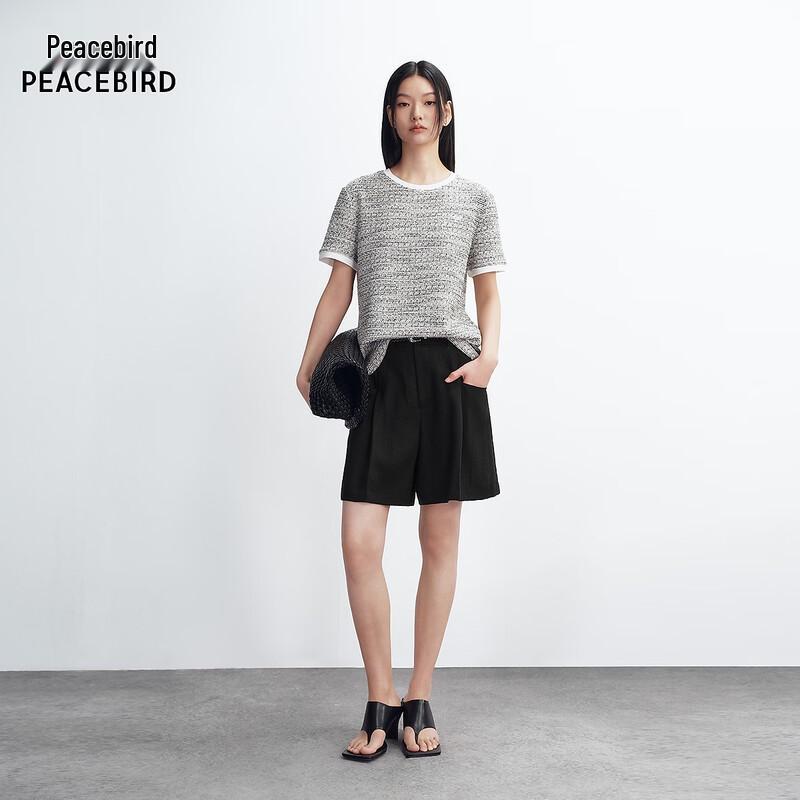 Peacebird High-Waisted Pleated Casual Pants AAGCG212N