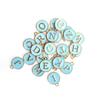 26pcs / Bag   English Letter Pendant Metal Round Pendant for Jewelry Making Craft