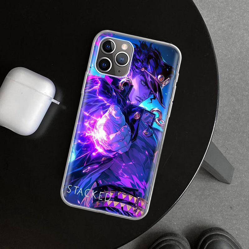 JoJo's Bizarre Adventure Kujo Jotaro Phone Case Cover for iPhone 11 12 13 Mini 14 15 Plus 16 Pro Max 17 Air 7 8 + SE Art Customi