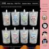 Soy Milk Stand-Up Spout Bag - Reusable, Transparent, Liquid-Safe, Large Diameter Packaging for Soups & Beverages