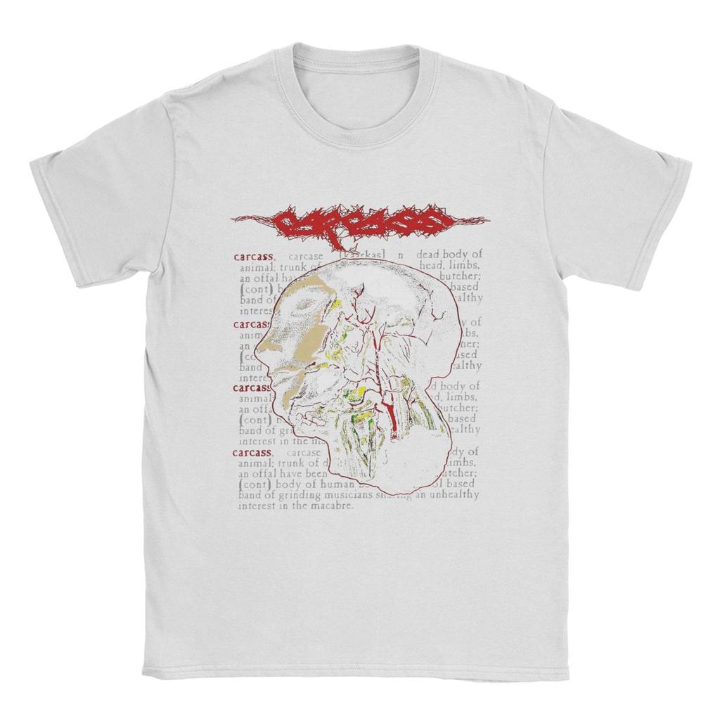 Carcass T Shirts for Men 100% Cotton Awesome T-Shirt O Neck Tee Shirt Short Sleeve Clothing Gift Idea