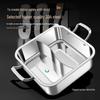 304 Stainless Steel Divided Square Hot Pot