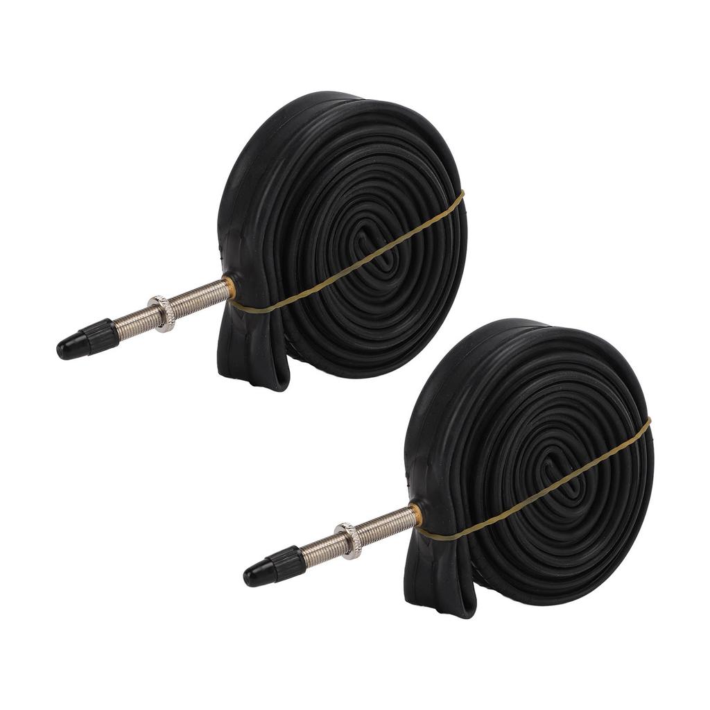 2 Pack 700x23C Bike Inner Tube 700c   Valve Butyl Rubber Bike Tube with 2 Tire Levers