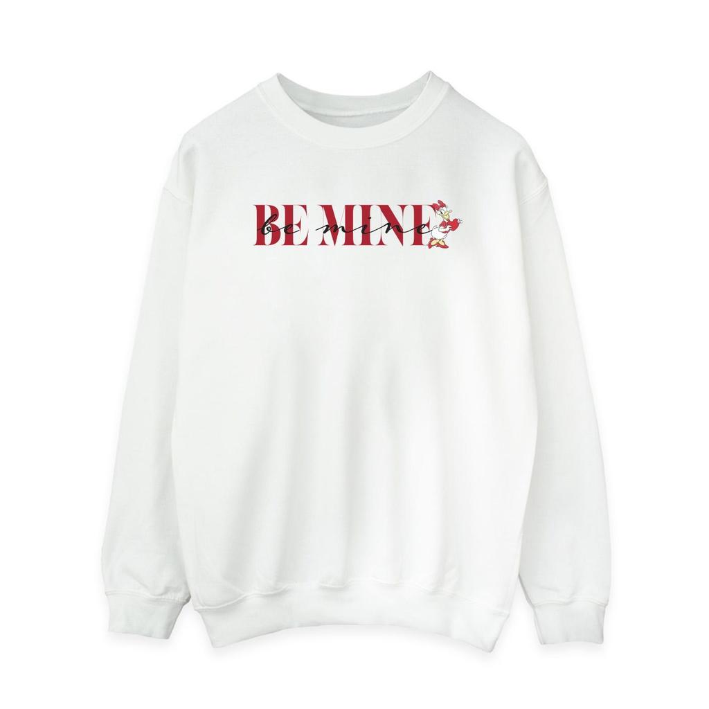 Disney Womens/Ladies Valentine Be Mine Daisy Duck Sweatshirt