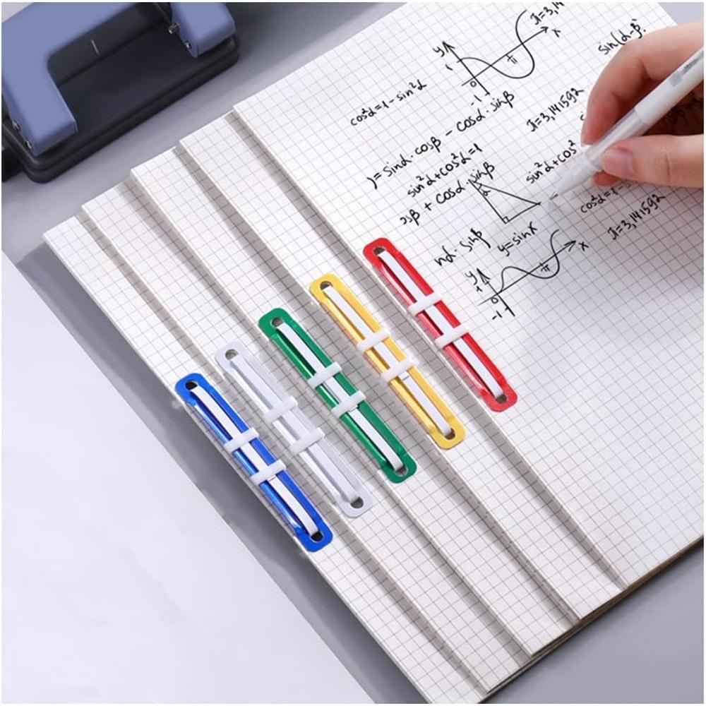  50 Pcs Prong Paper Fasteners Durable Plastic Filing Fasteners Colored Filing Binding Material Folder For Office School Paper Files