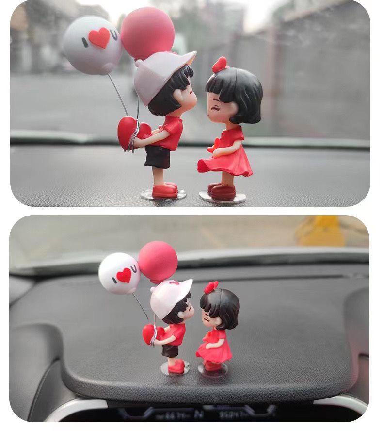 Creative Couple Car Dashboard Ornaments – Stylish Interior Decor