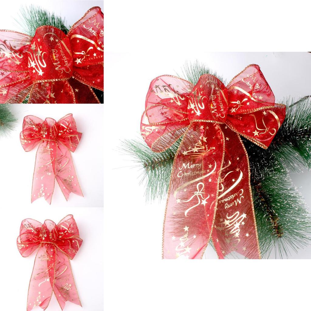 Delightful New Christmas Bow Decorative Accessories For Merry Christmas Celebrations