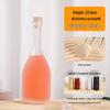 Elegant Vertical Stripe Glass Bottles for Wine & Juice