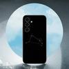 Constellation Zodiac Signs Luxury Black Phone Case For Samsung Galaxy S23 S24 S25 Ultra S22 Plus S21