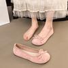 Butterfly small fragrant wind women's shoes ballet flats soft sole French retro evening wind ladyshoes gentle silver spring and summer single shoes
