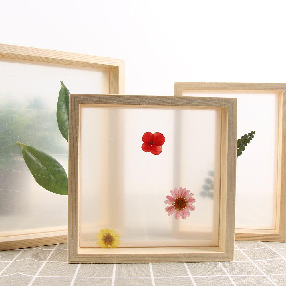 Family Wedding Decor Vintage Art Plant Specimen Wooden Picture Holder Photo Frame