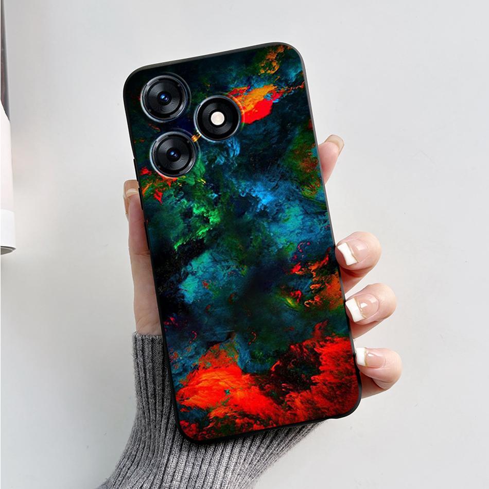 For Tecno Spark 10 Pro Case 2023 Fashion Marble Silicone Black Soft Covers For Tecno Spark 10C Spark10 Pro KI7 KI5q KI5k Bumper