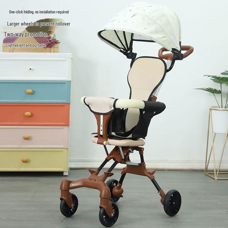 Leichter, faltbarer Zwei-Wege-Kinderwagen für 1-3-Jährige