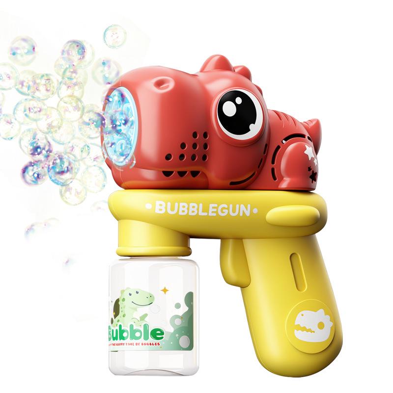 Enhanced Electric Bubble Gun with Lights: Safe, Leak-Free Outdoor Fun for Kids
