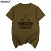 Fencing Make New Friends Tshirt Cotton Unisex T Shirt New Tee Tshirt Unisexs