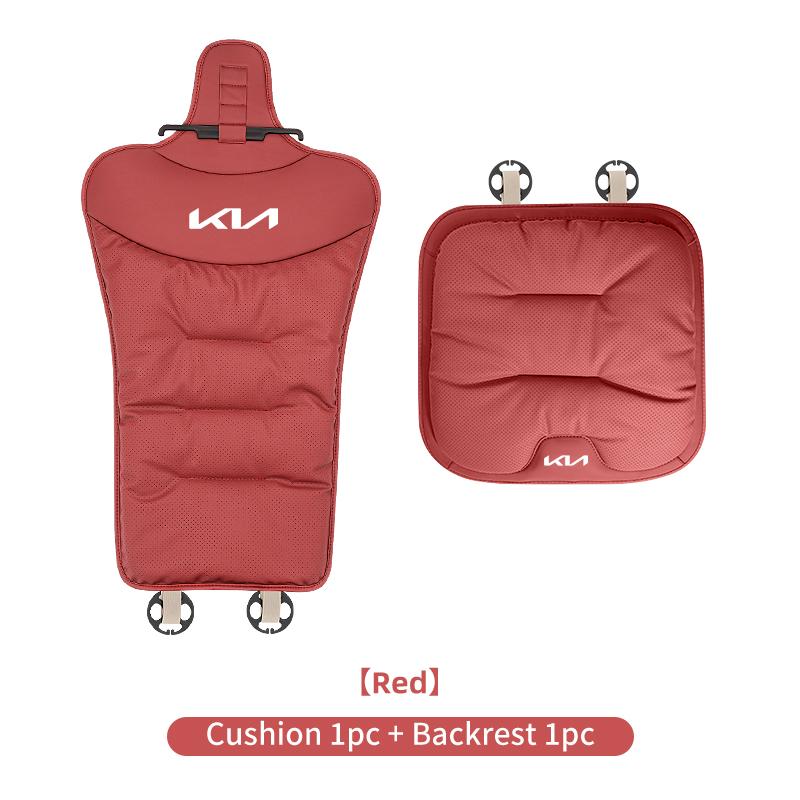Car Velvet Cushion Leather Backrest Waist Pad Protector Cover Accessories For KIA K5 Rio Optima Sportage Ceed Soul Picanto Stoni