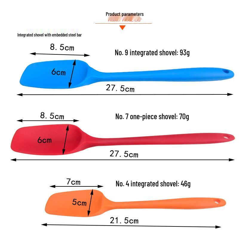 מרית ומגרדת סיליקון שקופה למחצה בצורת T לאפיית עוגות