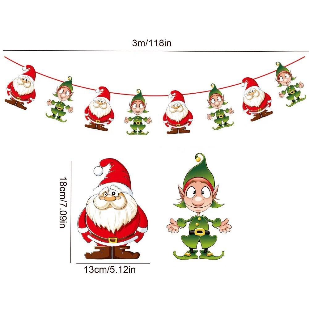 Moș Crăciun/om de zăpadă/pom de Crăciun Bannere pentru steagul din hârtie de Crăciun Banner suspendat pentru vacanță