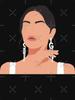 Selena Gomez Lineless Illustration Classic T-Shirt